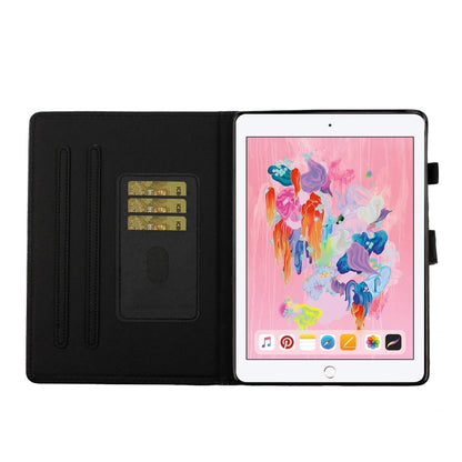For iPad 10.2 / 10.5 Varnish Glitter Powder Horizontal Flip Leather Case with Holder & Card Slot(Blue) - iPad 10.2 Cases by buy2fix | Online Shopping UK | buy2fix