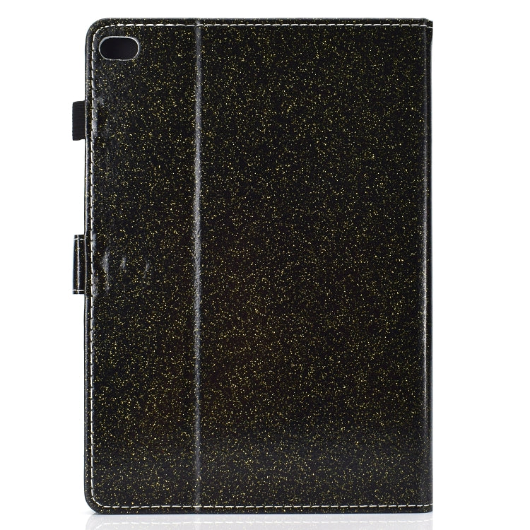 For iPad Air / Air 2 / iPad 9.7 Varnish Glitter Powder Horizontal Flip Leather Case with Holder & Card Slot(Black) - More iPad Cases by buy2fix | Online Shopping UK | buy2fix
