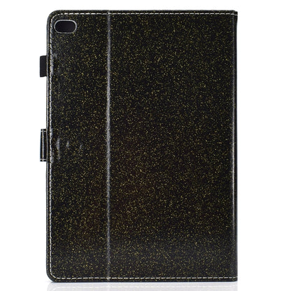 For iPad Air / Air 2 / iPad 9.7 Varnish Glitter Powder Horizontal Flip Leather Case with Holder & Card Slot(Black) - More iPad Cases by buy2fix | Online Shopping UK | buy2fix