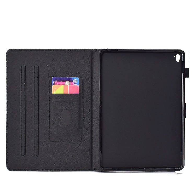 For iPad Pro 9.7 Varnish Glitter Powder Horizontal Flip Leather Case with Holder & Card Slot(Pink) - iPad Pro 9.7 inch Cases by buy2fix | Online Shopping UK | buy2fix