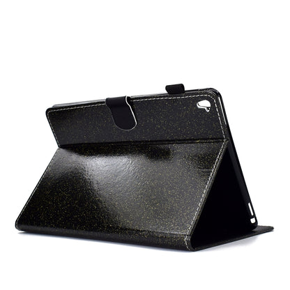For iPad Pro 9.7 Varnish Glitter Powder Horizontal Flip Leather Case with Holder & Card Slot(Black) - iPad Pro 9.7 inch Cases by buy2fix | Online Shopping UK | buy2fix