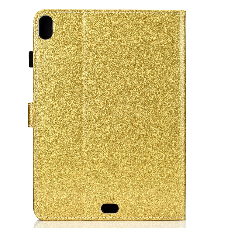 For iPad Pro 11 (2018) Varnish Glitter Powder Horizontal Flip Leather Case with Holder & Card Slot(Gold) - iPad Pro 11 (2018) Cases by buy2fix | Online Shopping UK | buy2fix