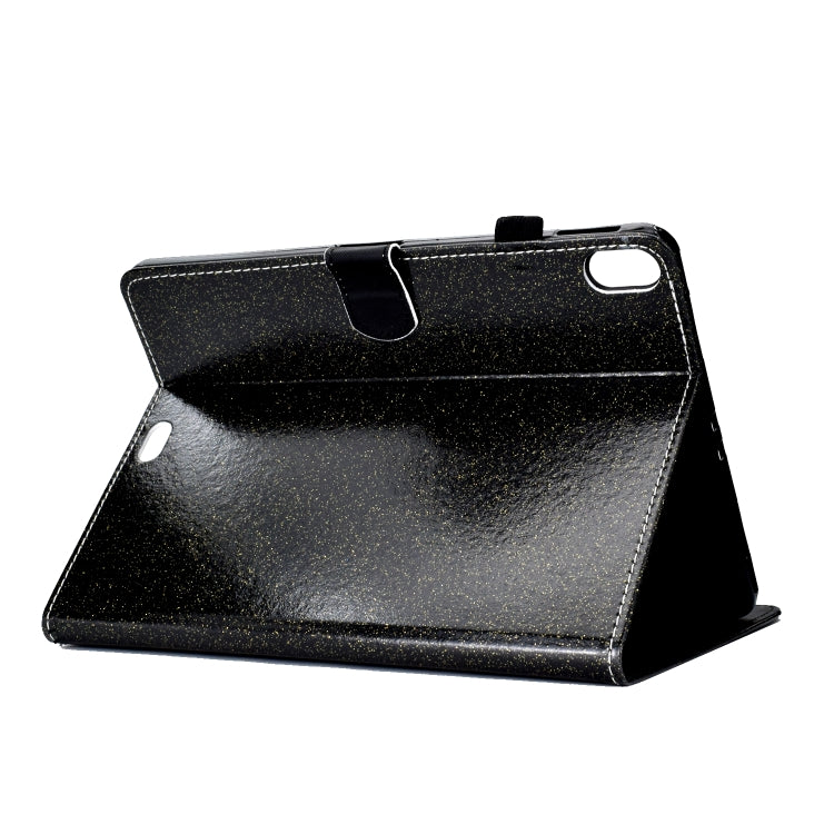 For iPad Pro 11 (2018) Varnish Glitter Powder Horizontal Flip Leather Case with Holder & Card Slot(Black) - iPad Pro 11 (2018) Cases by buy2fix | Online Shopping UK | buy2fix
