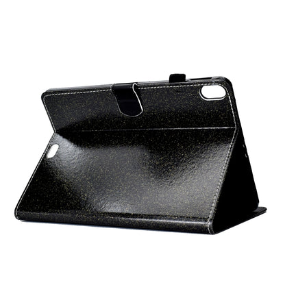 For iPad Pro 11 (2018) Varnish Glitter Powder Horizontal Flip Leather Case with Holder & Card Slot(Black) - iPad Pro 11 (2018) Cases by buy2fix | Online Shopping UK | buy2fix