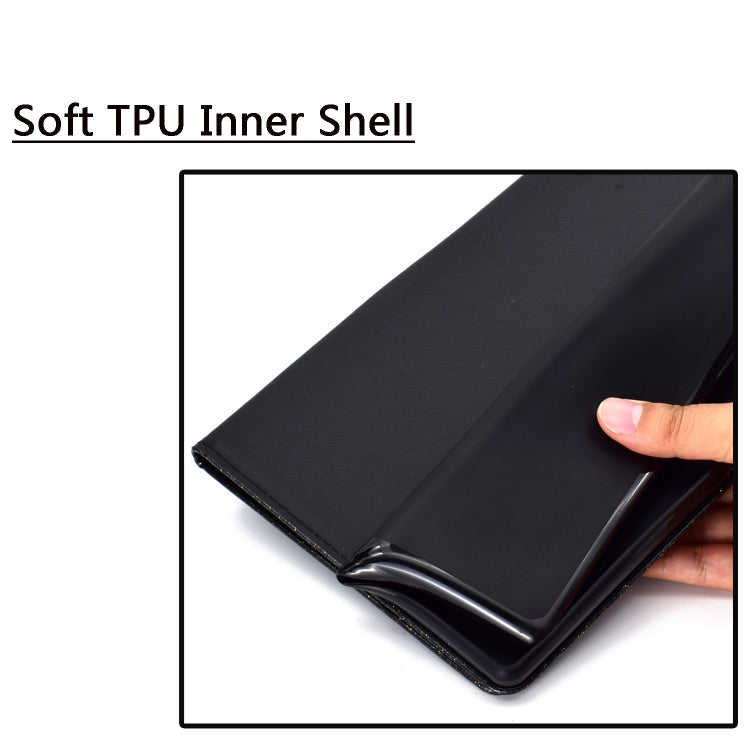 For iPad Pro 11 (2018) Varnish Glitter Powder Horizontal Flip Leather Case with Holder & Card Slot(Black) - iPad Pro 11 (2018) Cases by buy2fix | Online Shopping UK | buy2fix