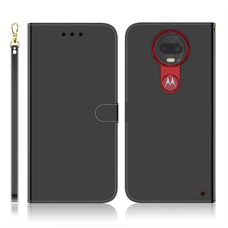 For Motorola Moto G7 / G7 Plus Imitated Mirror Surface Horizontal Flip Leather Case with Holder & Card Slots & Wallet & Lanyard(Black) by buy2fix