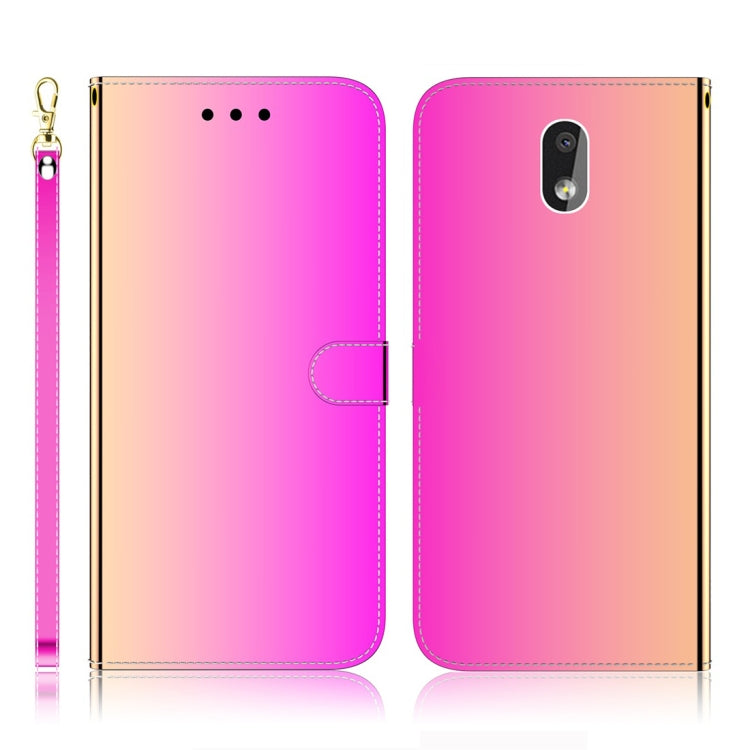 For Nokia 2.2 Imitated Mirror Surface Horizontal Flip Leather Case with Holder & Card Slots & Wallet & Lanyard(Gradient Color) by buy2fix