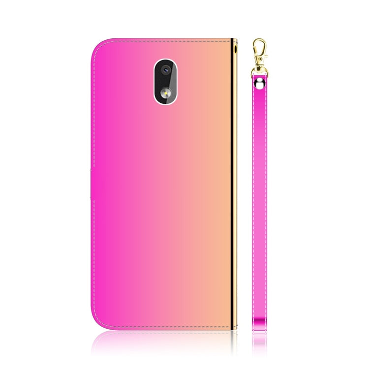 For Nokia 2.2 Imitated Mirror Surface Horizontal Flip Leather Case with Holder & Card Slots & Wallet & Lanyard(Gradient Color) by buy2fix