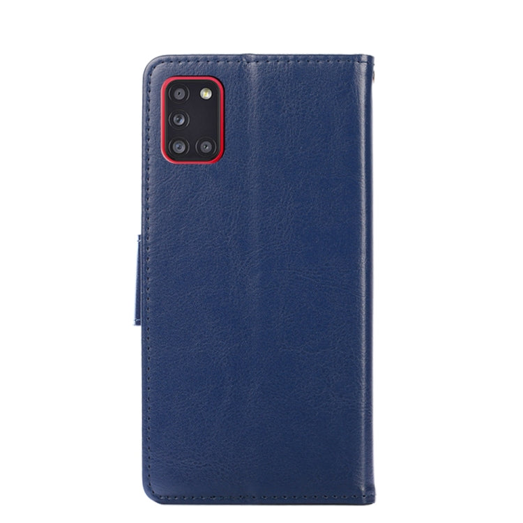 For Samsung Galaxy A31 EU Version Crystal Texture Horizontal Flip Leather Case with Holder & Card Slots & Wallet(Royal Blue) by buy2fix