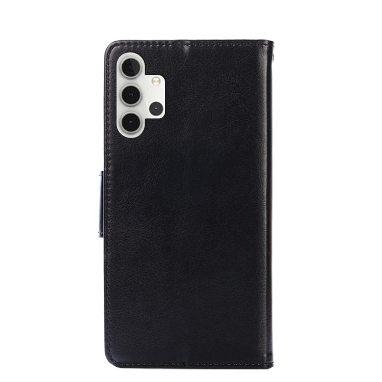For Samsung Galaxy A32 4G Crystal Texture Horizontal Flip Leather Case with Holder & Card Slots & Wallet(Black) by buy2fix