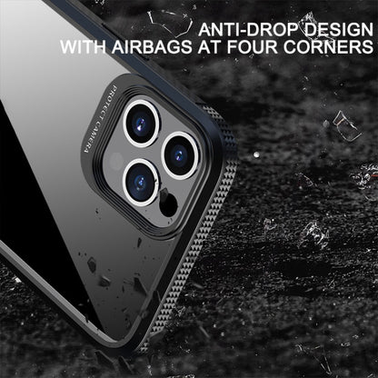 For iPhone 11 Pro Max MG Series Carbon Fiber TPU + Clear PC Four-corner Airbag Shockproof Case (White) by buy2fix