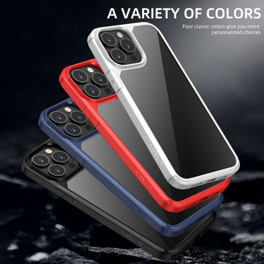 For iPhone 13 iPAKY Royal Armor Shockproof TPU + Clear PC Protective Case(Black) by buy2fix
