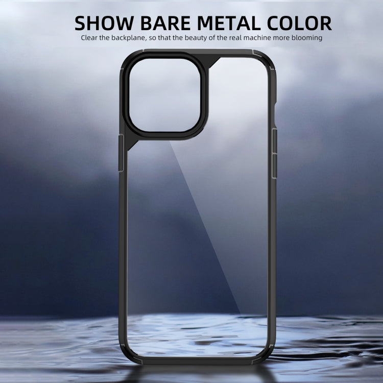 For iPhone 13 iPAKY Royal Armor Shockproof TPU + Clear PC Protective Case(Black) by buy2fix