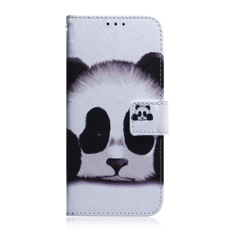 For Galaxy A51 Coloured Drawing Horizontal Flip Leather Case, with Holder & Card Slots & Wallet(Panda) by buy2fix