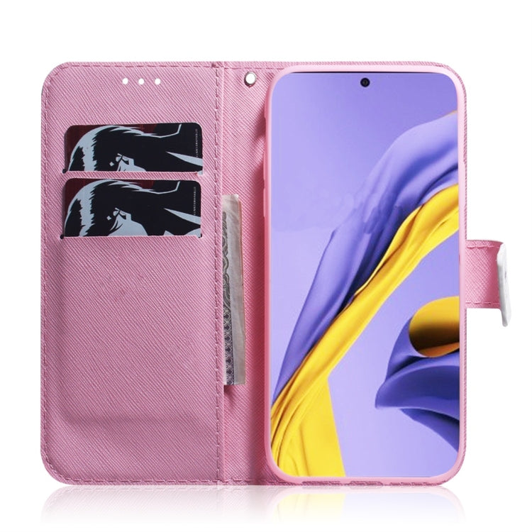 For Galaxy A51 Coloured Drawing Horizontal Flip Leather Case, with Holder & Card Slots & Wallet(Magnolia Flower) by buy2fix