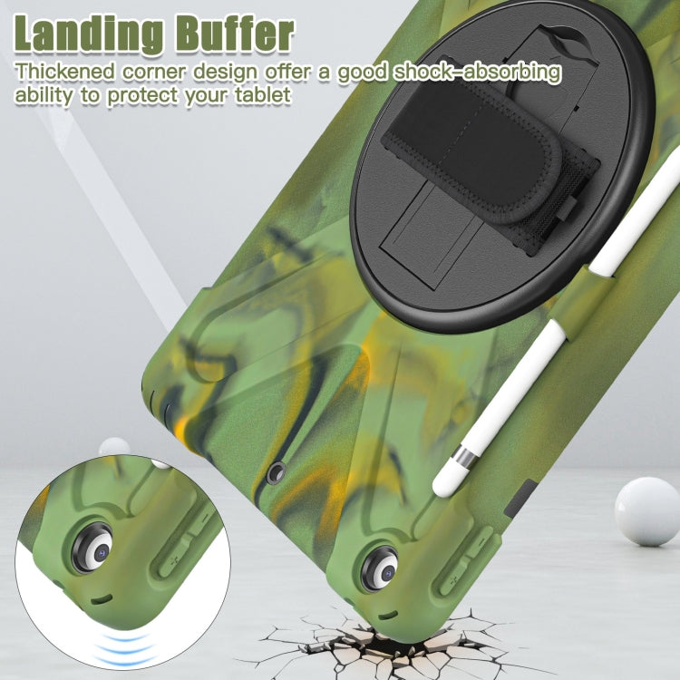 For iPad 10.2 2021 / 2020 / 2019 Silicone + PC Protective Case with Holder & Shoulder Strap(Camouflage) - iPad 10.2 Cases by buy2fix | Online Shopping UK | buy2fix