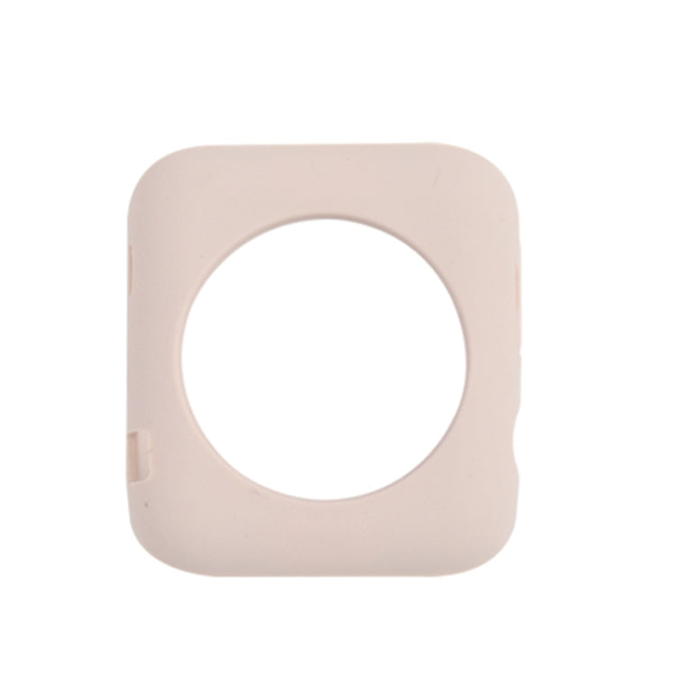 Shockproof All-inclusive Silicone Protective Case For Apple Watch Series 3 & 2 & 1 38mm(Sand Pink) by buy2fix