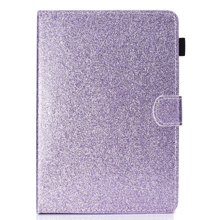 For 7 inch Tablet Varnish Glitter Powder Horizontal Flip Leather Case with Holder & Card Slot(Purple) - 7 inch by buy2fix | Online Shopping UK | buy2fix