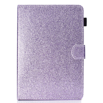 For 7 inch Tablet Varnish Glitter Powder Horizontal Flip Leather Case with Holder & Card Slot(Purple) - 7 inch by buy2fix | Online Shopping UK | buy2fix