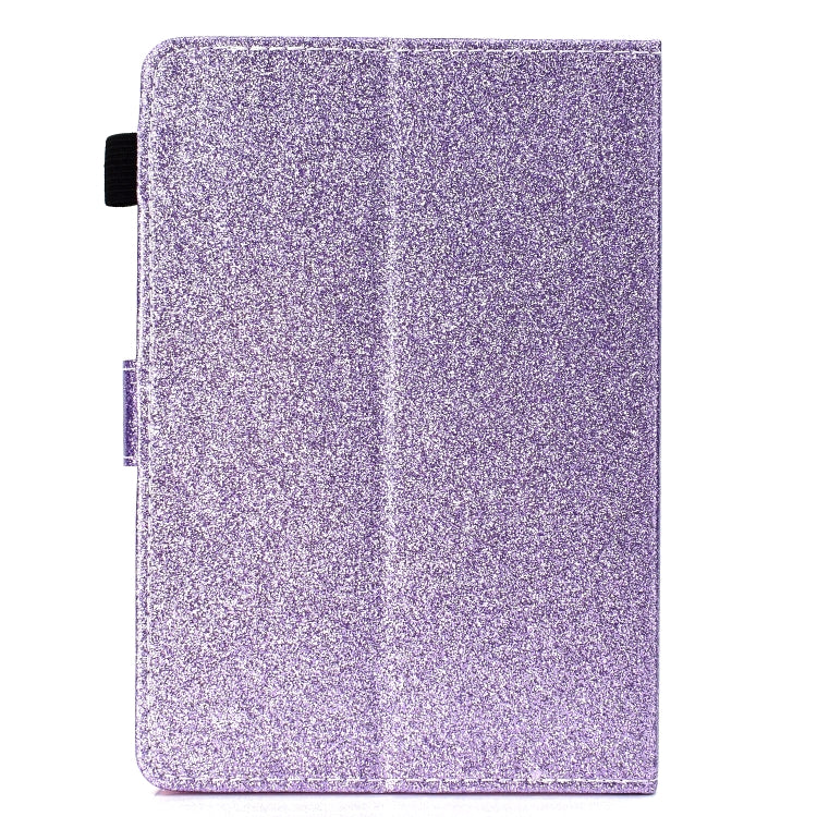 For 7 inch Tablet Varnish Glitter Powder Horizontal Flip Leather Case with Holder & Card Slot(Purple) - 7 inch by buy2fix | Online Shopping UK | buy2fix