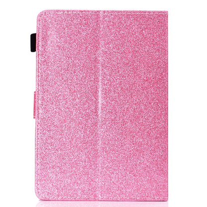 For 10 inch Tablet Varnish Glitter Powder Horizontal Flip Leather Case with Holder & Card Slot(Pink) - 10 - 11 inch by buy2fix | Online Shopping UK | buy2fix