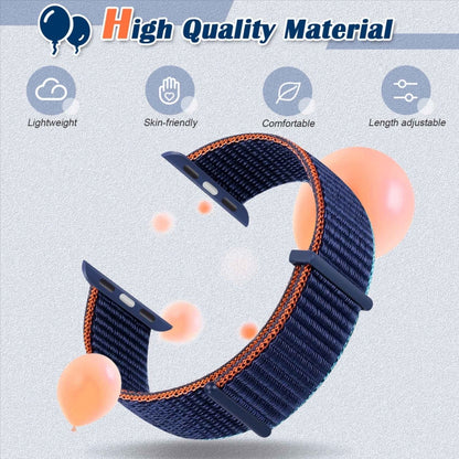 Hook and Loop Fastener Dual Section Watch Band For Apple Watch Series 9&8&7 41mm / SE 3&SE 2&6&SE&5&4 40mm / 3&2&1 38mm(Reflective Rainbow Colors) by buy2fix