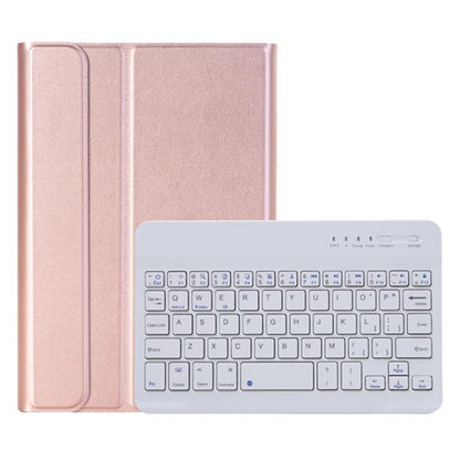 A06B Ultra-thin Detachable Bluetooth Keyboard Leather Case with Pen Slot & Holder for iPad mini 6 / mini 7(Rose Gold) - For iPad mini by buy2fix | Online Shopping UK | buy2fix