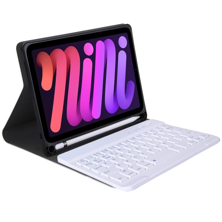 A06B Ultra-thin Detachable Bluetooth Keyboard Leather Case with Pen Slot & Holder for iPad mini 6 / mini 7(Gold) - For iPad mini by buy2fix | Online Shopping UK | buy2fix