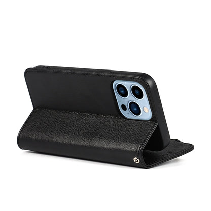 For iPhone 13 mini Microfiber Zipper Horizontal Flip Leather Case with Holder & Card Slots & Wallet (Black) - iPhone 13 mini Cases by buy2fix | Online Shopping UK | buy2fix