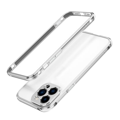 For iPhone 13 Pro Max Aurora Series Lens Protector + Metal Frame Protective Case (Silver) - iPhone 13 Pro Max Cases by buy2fix | Online Shopping UK | buy2fix
