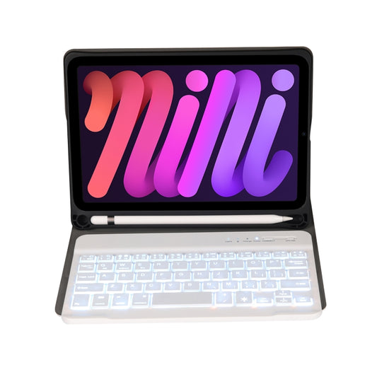 A06BS Ultra-thin Backlight Bluetooth Keyboard Leather Tablet Case with Holder & Pen Slot For iPad mini 6 / mini 7(Rose Gold) - For iPad mini by buy2fix | Online Shopping UK | buy2fix
