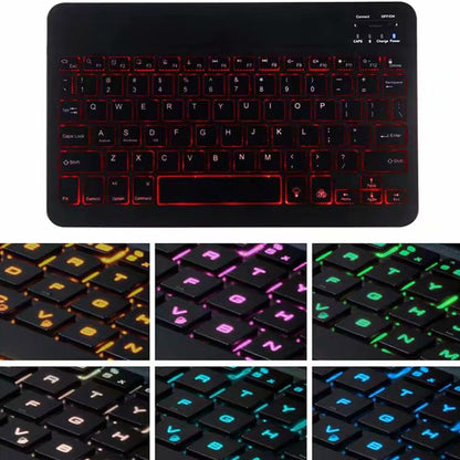 A06BS Ultra-thin Backlight Bluetooth Keyboard Leather Tablet Case with Holder & Pen Slot For iPad mini 6 / mini 7(Black) - For iPad mini by buy2fix | Online Shopping UK | buy2fix