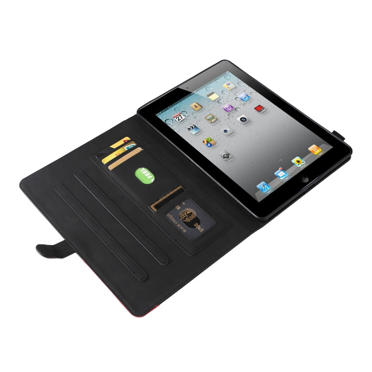 Dual-color Splicing Horizontal Flip PU Leather Case with Holder & Card Slots & Sleep / Wake-up Function For iPad 2 / 3 / 4(Black) - iPad 4 & 3 & 2 Cases by buy2fix | Online Shopping UK | buy2fix