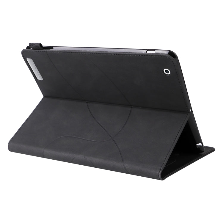 Dual-color Splicing Horizontal Flip PU Leather Case with Holder & Card Slots & Sleep / Wake-up Function For iPad 2 / 3 / 4(Black) - iPad 4 & 3 & 2 Cases by buy2fix | Online Shopping UK | buy2fix