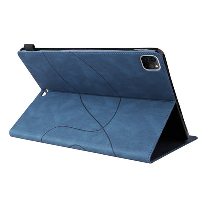 Dual-color Splicing Horizontal Flip PU Leather Case with Holder & Card Slots & Sleep / Wake-up Function For iPad Pro 11 (2021/2020/2018) / Air (2020)(Blue) - iPad Pro 11 (2018) Cases by buy2fix | Online Shopping UK | buy2fix