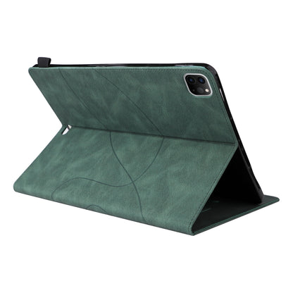 Dual-color Splicing Horizontal Flip PU Leather Case with Holder & Card Slots & Sleep / Wake-up Function For iPad Pro 11 (2021/2020/2018) / Air (2020)(Green) - iPad Pro 11 (2018) Cases by buy2fix | Online Shopping UK | buy2fix
