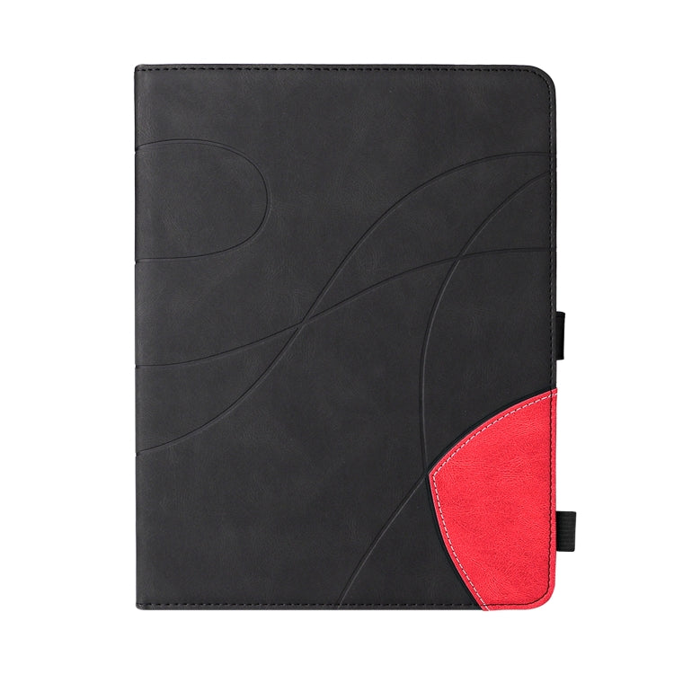 Dual-color Splicing Horizontal Flip PU Leather Case with Holder & Card Slots For iPad Pro 12.9 (2020/2021/2018)(Black) - iPad Pro 12.9 (2018) Cases by buy2fix | Online Shopping UK | buy2fix