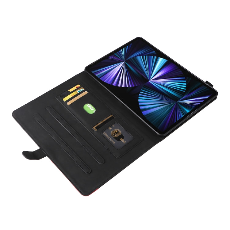 Dual-color Splicing Horizontal Flip PU Leather Case with Holder & Card Slots For iPad Pro 12.9 (2020/2021/2018)(Black) - iPad Pro 12.9 (2018) Cases by buy2fix | Online Shopping UK | buy2fix
