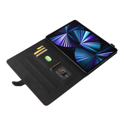 Dual-color Splicing Horizontal Flip PU Leather Case with Holder & Card Slots For iPad Pro 12.9 (2020/2021/2018)(Black) - iPad Pro 12.9 (2018) Cases by buy2fix | Online Shopping UK | buy2fix