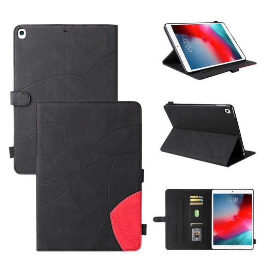 Dual-color Splicing Horizontal Flip PU Leather Case with Holder & Card Slots & Sleep / Wake-up Function For iPad Pro 10.5 / Air (2019) / iPad 10.2 (2019)(Black) - iPad Pro 10.5 inch Cases by buy2fix | Online Shopping UK | buy2fix