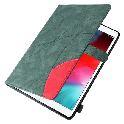 Dual-color Splicing Horizontal Flip PU Leather Case with Holder & Card Slots & Sleep / Wake-up Function For iPad Pro 10.5 / Air (2019) / iPad 10.2 (2019)(Green) - iPad Pro 10.5 inch Cases by buy2fix | Online Shopping UK | buy2fix