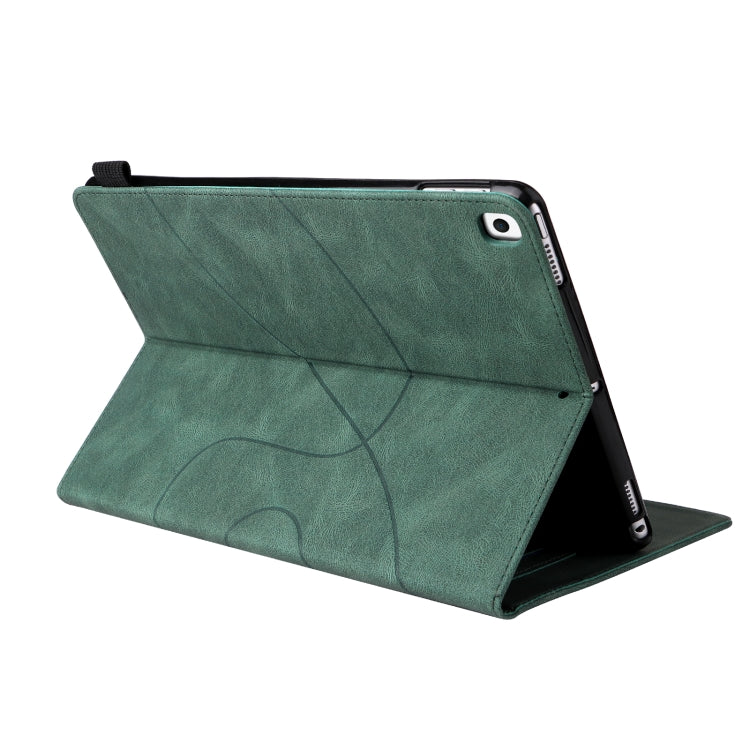 Dual-color Splicing Horizontal Flip PU Leather Case with Holder & Card Slots & Sleep / Wake-up Function For iPad Pro 10.5 / Air (2019) / iPad 10.2 (2019)(Green) - iPad Pro 10.5 inch Cases by buy2fix | Online Shopping UK | buy2fix