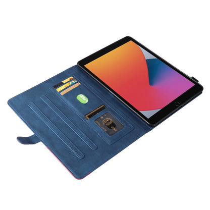 Dual-color Splicing Horizontal Flip PU Leather Case with Holder & Card Slots & Sleep / Wake-up Function For iPad 9.7 (2018/2017)(Blue) - iPad 9.7 (2018) & (2017) Cases by buy2fix | Online Shopping UK | buy2fix