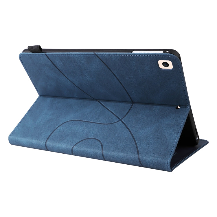 Dual-color Splicing Horizontal Flip PU Leather Case with Holder & Card Slots & Sleep / Wake-up Function For iPad 9.7 (2018/2017)(Blue) - iPad 9.7 (2018) & (2017) Cases by buy2fix | Online Shopping UK | buy2fix