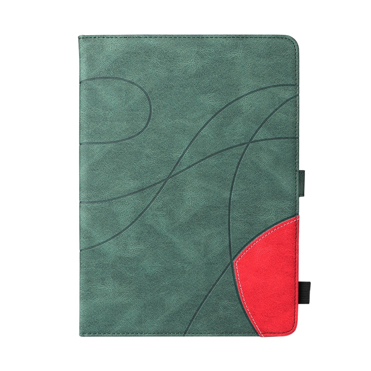 Dual-color Splicing Horizontal Flip PU Leather Case with Holder & Card Slots & Sleep / Wake-up Function For iPad 9.7 (2018/2017)(Green) - iPad 9.7 (2018) & (2017) Cases by buy2fix | Online Shopping UK | buy2fix