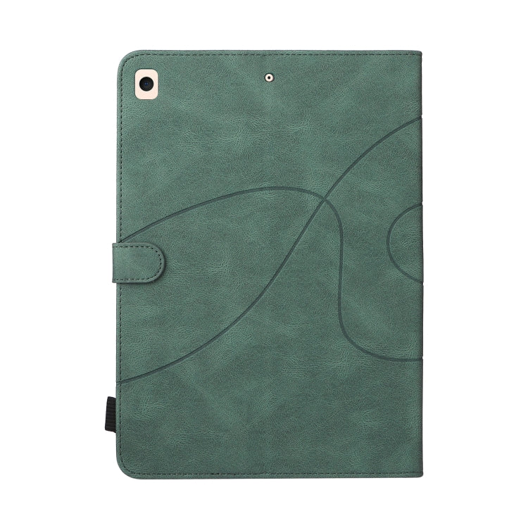 Dual-color Splicing Horizontal Flip PU Leather Case with Holder & Card Slots & Sleep / Wake-up Function For iPad 9.7 (2018/2017)(Green) - iPad 9.7 (2018) & (2017) Cases by buy2fix | Online Shopping UK | buy2fix