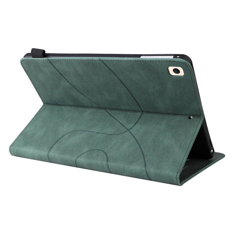 Dual-color Splicing Horizontal Flip PU Leather Case with Holder & Card Slots & Sleep / Wake-up Function For iPad 9.7 (2018/2017)(Green) - iPad 9.7 (2018) & (2017) Cases by buy2fix | Online Shopping UK | buy2fix