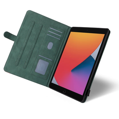 Dual-color Splicing Horizontal Flip PU Leather Case with Holder & Card Slots & Sleep / Wake-up Function For iPad 9.7 (2018/2017)(Green) - iPad 9.7 (2018) & (2017) Cases by buy2fix | Online Shopping UK | buy2fix
