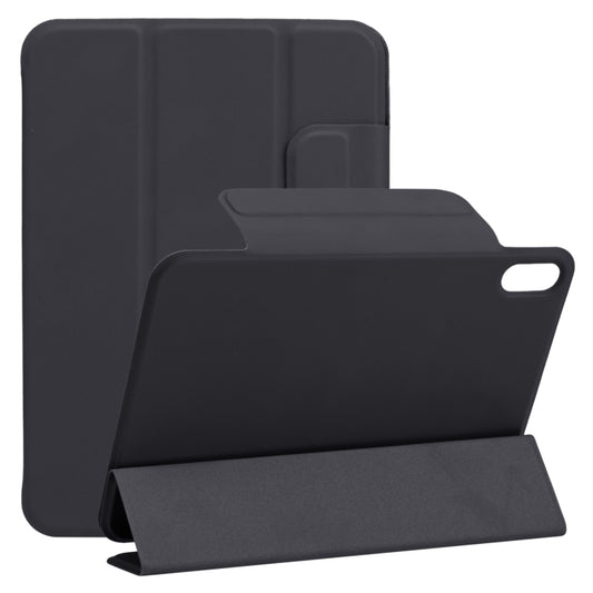 For iPad mini 2024 / mini 6 Horizontal Flip Ultra-thin Fixed Buckle Magnetic PU Tablet Case With Three-folding Holder & Sleep / Wake-up Function(Black) - iPad mini 6 Cases by buy2fix | Online Shopping UK | buy2fix