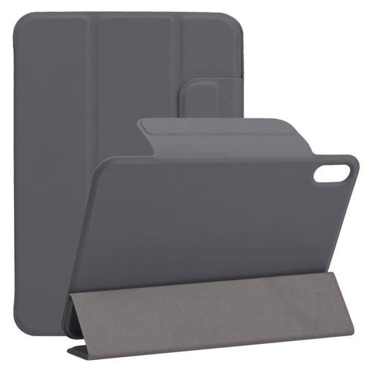 For iPad mini 2024 / mini 6 Horizontal Flip Ultra-thin Fixed Buckle Magnetic PU Tablet Case With Three-folding Holder & Sleep / Wake-up Function(Dark Grey) - iPad mini 6 Cases by buy2fix | Online Shopping UK | buy2fix